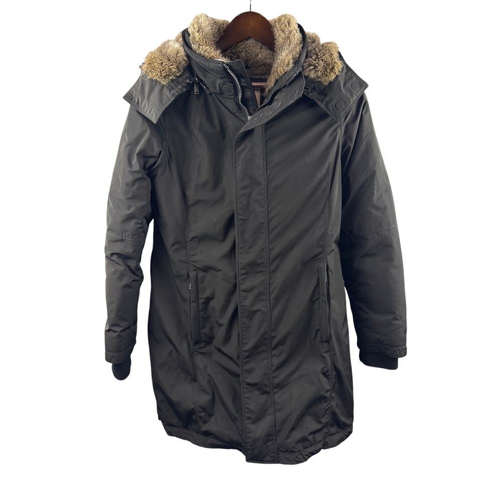 Women’s Babaton Medium Fur Lined Black Parka